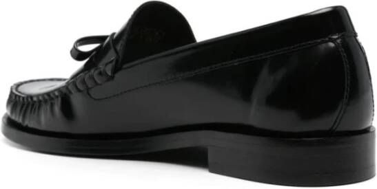 Stuart Weitzman Zwarte Strik Loafer Schoenen Black Dames