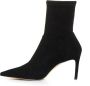 Stuart Weitzman Zwarte Suède Elastische Enkellaars 85mm Hak Black Dames - Thumbnail 3