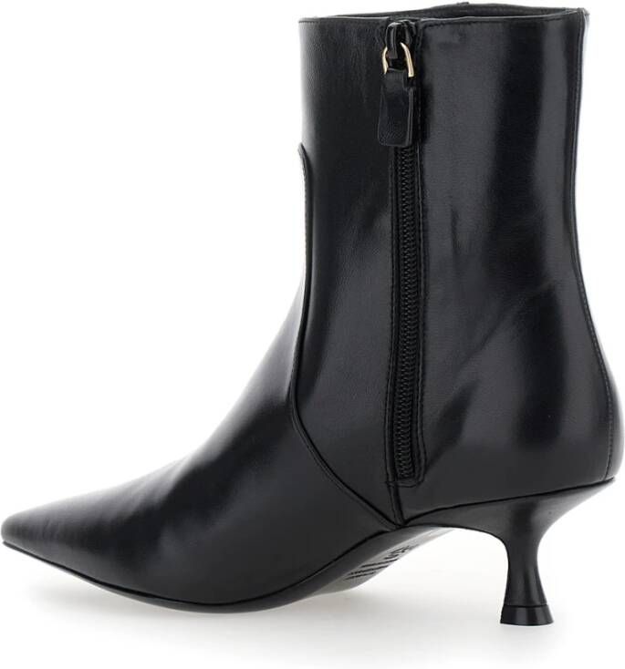 Stuart Weitzman Zwarte Zip Bootie Naomi 50 Black Dames