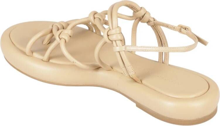 Studio Amelia Chunky Flat Sandalen Beige Dames