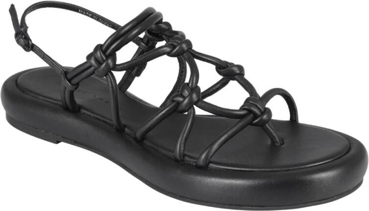 Studio Amelia Chunky Flat Sandalen Black Dames