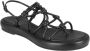 Studio Amelia Chunky Flat Sandalen Black Dames - Thumbnail 2