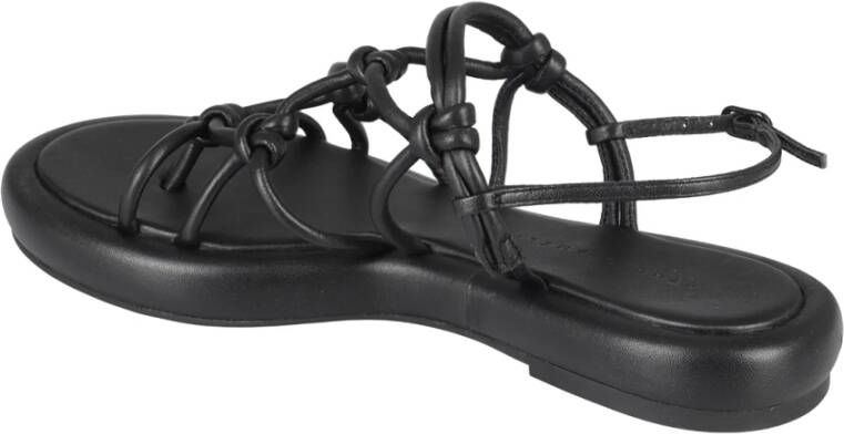 Studio Amelia Chunky Flat Sandalen Black Dames