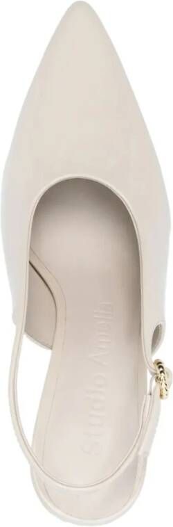 Studio Amelia Hoge hakken Halo 90 hiel Bianco Beige Dames