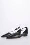 Studio Amelia Zwarte Ballerina Platte Schoenen Black Dames - Thumbnail 2