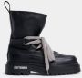 Stutterheim Chunky Lace Walker Leren Laarzen Black Dames - Thumbnail 3