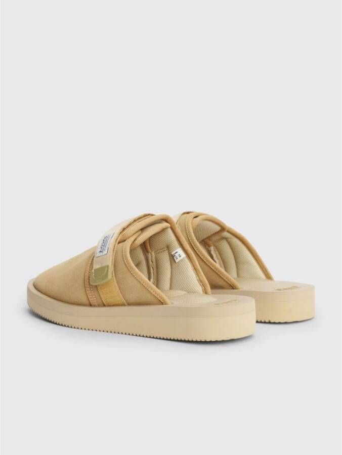 Suicoke Beige Leren Sandalen Vibram Zool Beige Dames