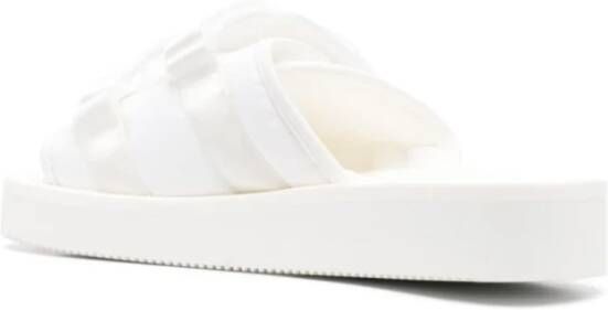 Suicoke Flip Flop Sandalen Wit Moto Stijl White Dames