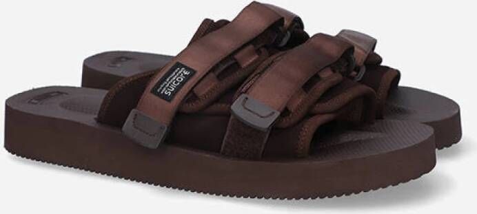 Suicoke Moto-vs bruine slippers Bruin Heren