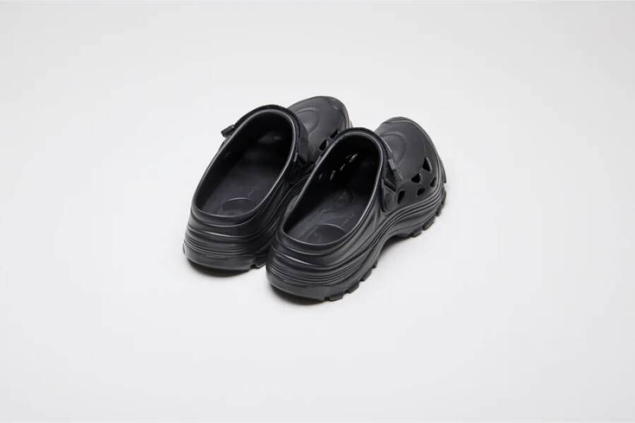 Suicoke Rubberen Sliders voor Dames met Verstelbare Bandjes Black Dames