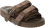 Suicoke Stijlvolle Bruine Rubberen Sliders Brown Heren - Thumbnail 2