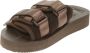 Suicoke Stijlvolle Bruine Rubberen Sliders Brown Heren - Thumbnail 4