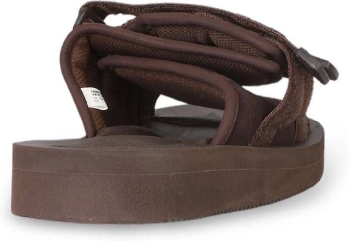 Suicoke Suede Sandalen voor Moto-Vs Stijl Brown Heren