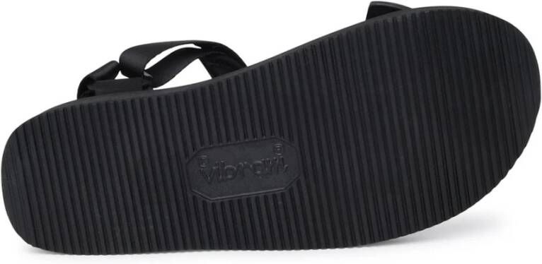 Suicoke Zwarte nylon depa v2 sandaal Zwart Heren