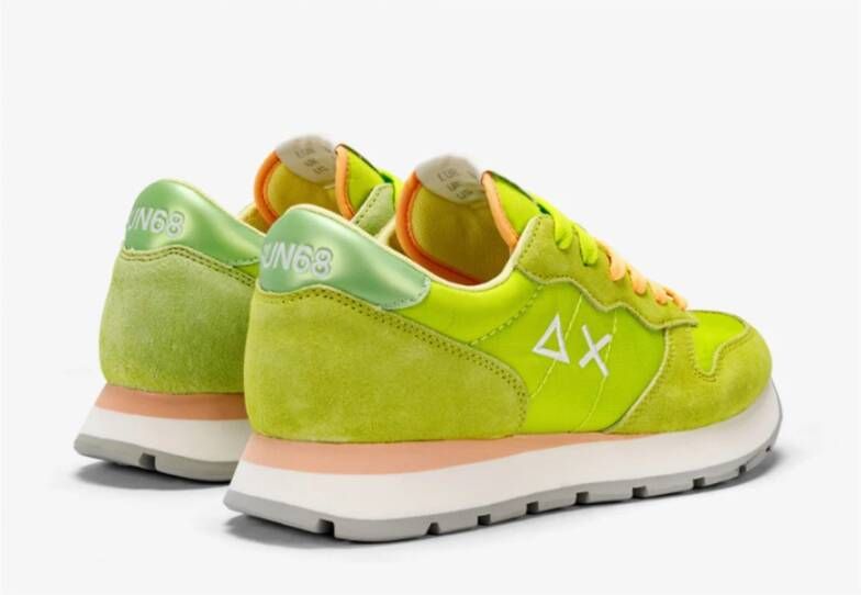 Sun68 Lime Sneakers Green Dames