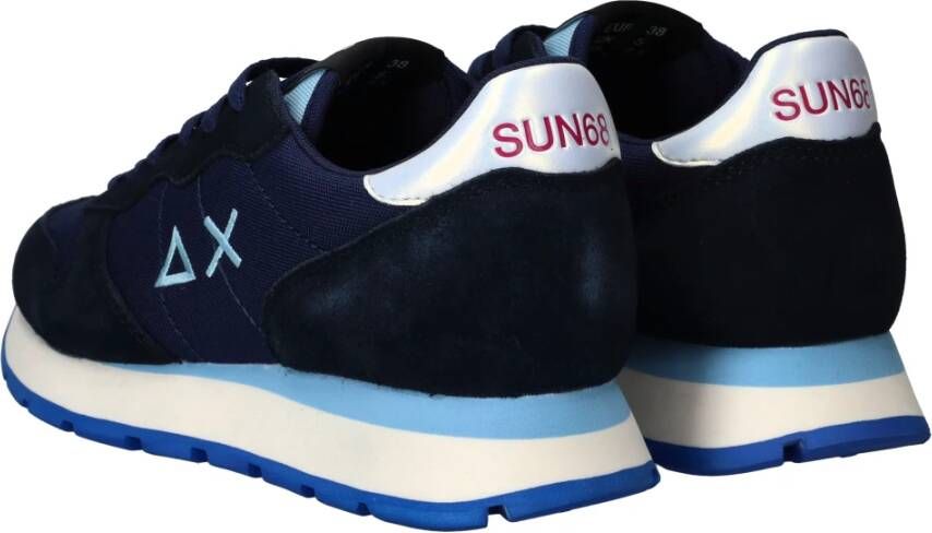 Sun68 Ally Solid Nylon Sneakers Blue Dames