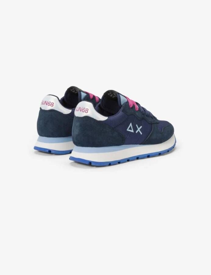 Sun68 Ally Solid Nylon Sneakers Blue Dames