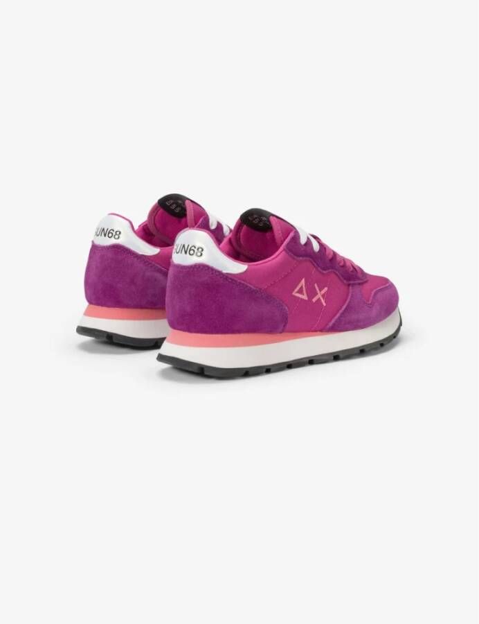 Sun68 Ally Solid Nylon Sneakers Purple Dames