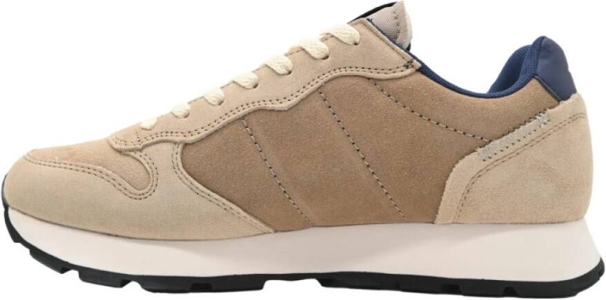 Sun68 Beige Suede Sneakers Beige Heren