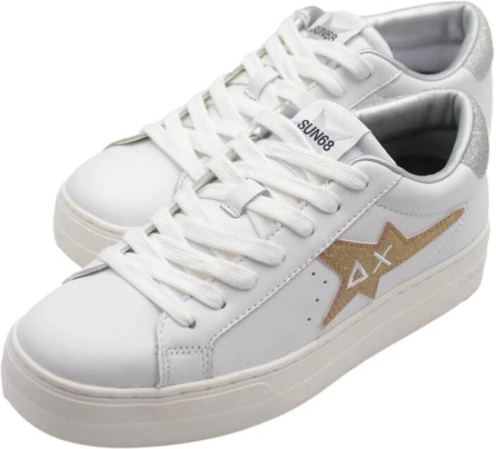 Sun68 Betty hardloopschoenen in goud zilver White Dames