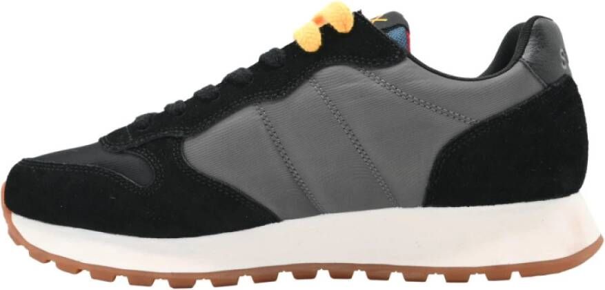 Sun68 Bicolor Donkergrijs Zwarte Sneakers Black Heren