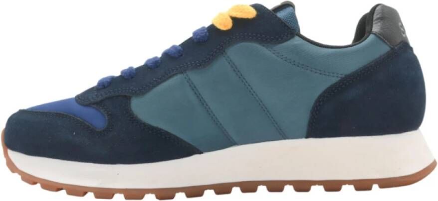 Sun68 Bicolor Sneakers Ottanio Navy Blu Blue Heren