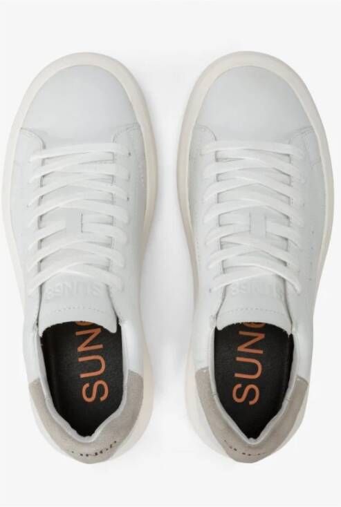 Sun68 Big Boy Leren Sneaker White Heren