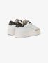 Sun68 Big Katy Leren Sneakers White Dames - Thumbnail 3