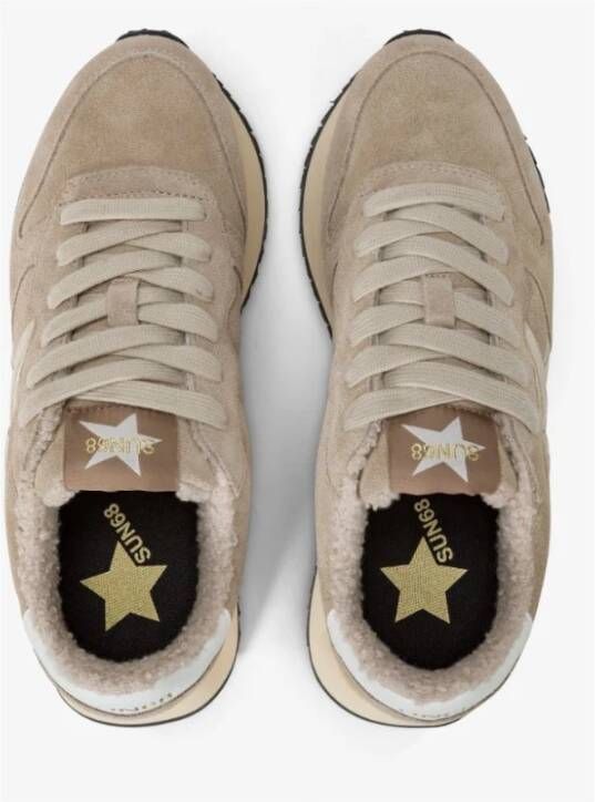 Sun68 Big Star Sneakers Dierenprint Beige Dames