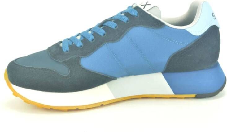 Sun68 Blauw Combi Runner Sneakers Blue Heren