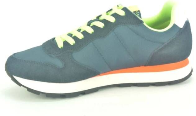 Sun68 Blauw Fluorescerende Runner Sneakers Blue Heren