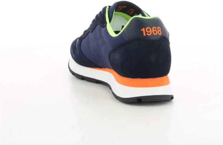 Sun68 Blauwe Heren Sneakers TOM Fluo Blue Heren