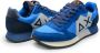 Sun68 Blauwe Leren Sneakers Jaki Solid Blue Heren - Thumbnail 2