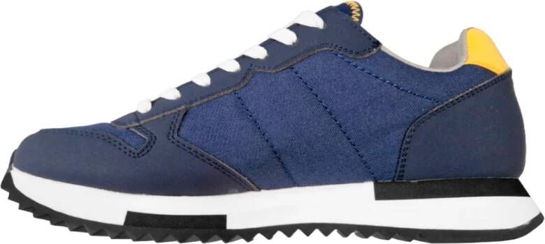 Sun68 Blauwe Sneakers Solid Heren Suède Blue Heren