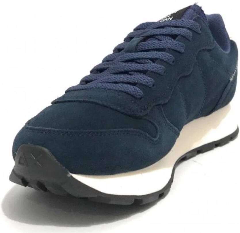 Sun68 Blauwe Sneakers voor Heren Blauw Heren