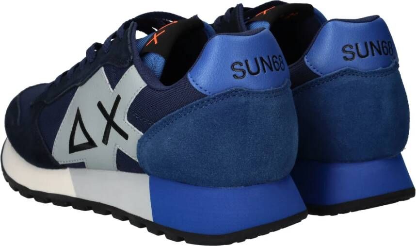 Sun68 Blauwe Solid Sneaker Blue Heren