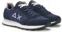 Sun68 Blauwe Suède Sneakers Wit Logo Blue Heren - Thumbnail 2