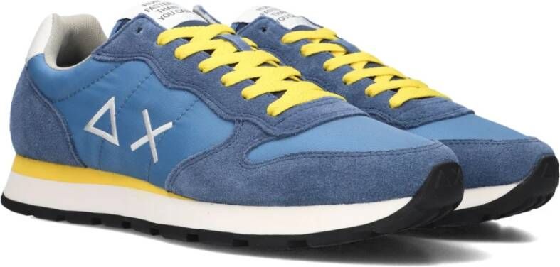 Sun68 Blauwe TOM Solid Nylon Heren Sneakers Blue Heren