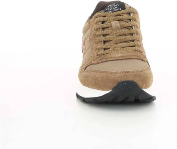 Sun68 Bruine TOM Solid Herenschoenen Brown Heren