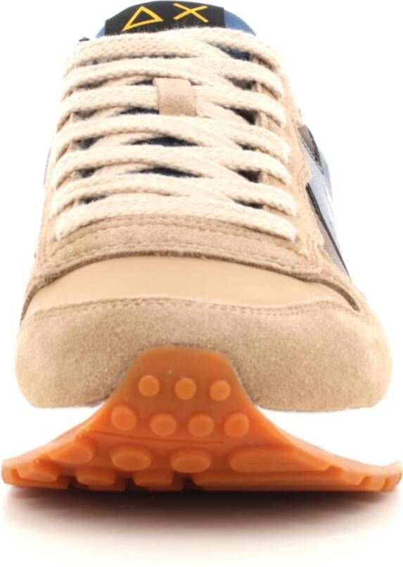 Sun68 Casual Bicolor Lage Sneakers Beige Heren