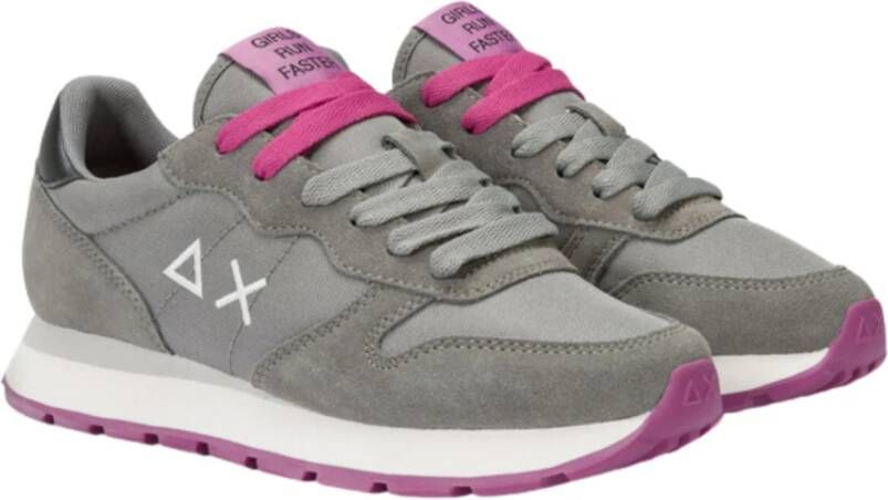 Sun68 Casual Grijze Platte Schoenen Gray Dames