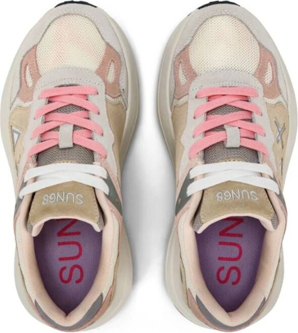 Sun68 Casual Sneaker Beige Dames