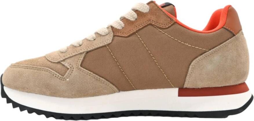 Sun68 Crazy Winter Beige Sneakers Brown Dames