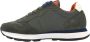 Sun68 Effen Nylon Donkergroene Sneakers Green Heren - Thumbnail 2