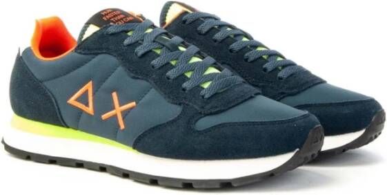 Sun68 Fluo Tom Hardloopschoenen Blue Heren