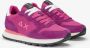 Sun68 Fuchsia Suède Sneakers met Dubbele Witte Veters Pink Dames - Thumbnail 10