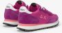 Sun68 Fuchsia Suède Sneakers met Dubbele Witte Veters Pink Dames - Thumbnail 11