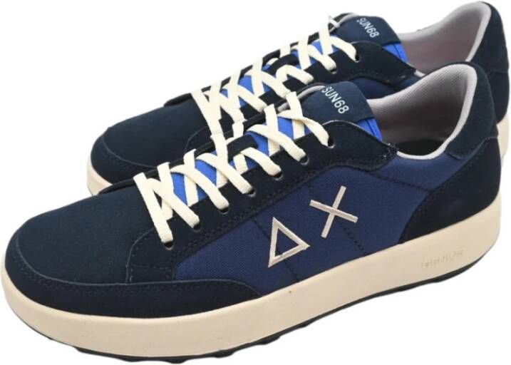 Sun68 Genius Navy Blue Sneakers Blue Heren