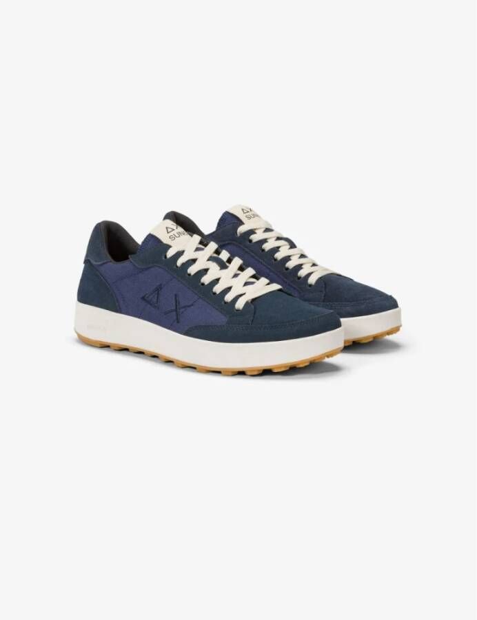 Sun68 Genius Tennis Style Sneaker Blue Heren