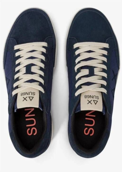 Sun68 Genius Tennis Style Sneaker Blue Heren